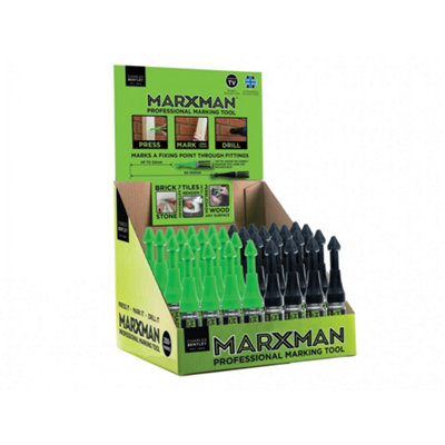 B&Q Marxman Marxman Standard & Deep Hole Professional Marking Tools (Cdu Of 30) Multi Colour (One Size) Green