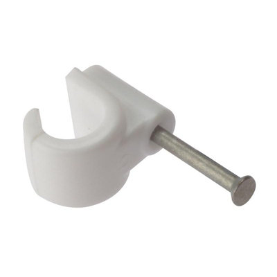 Forgefix Pipe Clips With Masonry Nail Multi Colour (11mm) from B&Q