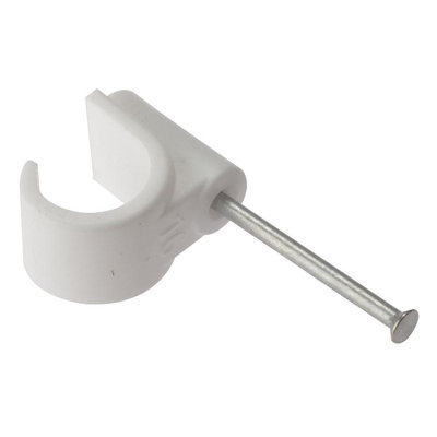 Forgefix Pipe Clips With Masonry Nail Multi Colour (16mm) from B&Q