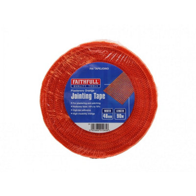 Faithfull Plasterers Orange Jointing Tape 48mm X 90M Multi Colour (One Size) from B&Q