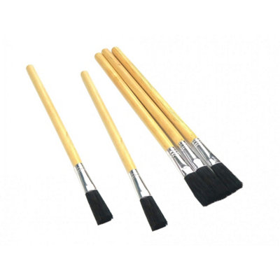 Monument 3015M Wood Handle Flux Brushes (Pack 5) Multi Colour (One Size) from B&Q