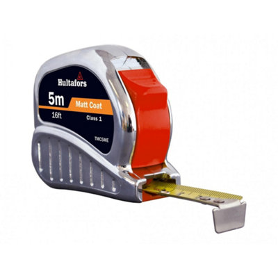 Hultafors Chrome Tri-Matic Pocket Tape Multi Colour (5M/16Ft (Width 19mm)) from B&Q