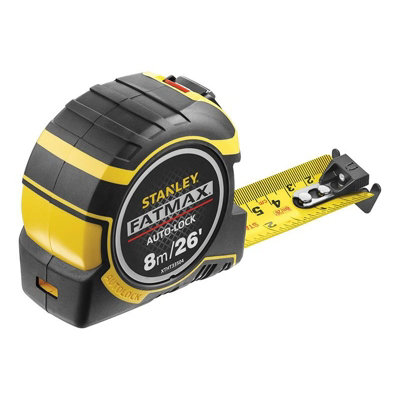  - Stanley Hand Tools Fatmax Autolock Pocket Tape Multi Colour (8M/26Ft (Width 32mm))