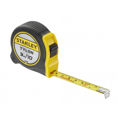B&Q Stanley Hand Tools Tylon Pocket Tape Multi Colour (3M/10Ft (Width 12.7Mm) Loose)