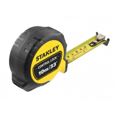  - Stanley Hand Tools Control-Lock Pocket Tape Multi Colour (10M/33Ft (Width 25mm))