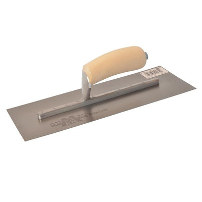 B&Q Marshalltown Mxs Finishing Trowel, Wooden Multi Colour (13 X 5In) Light