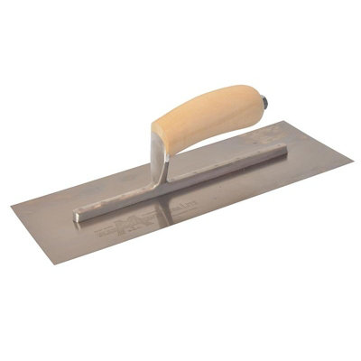 B&Q Marshalltown Mxs S/S Finishing Trowel, Wooden Multi Colour (Wooden Handle 13 X 5In)