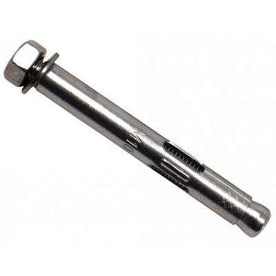 Masonmate Stainless Steel Hex Nut Sleeve Anchors Multi Colour (M10 X 77mm) from B&Q