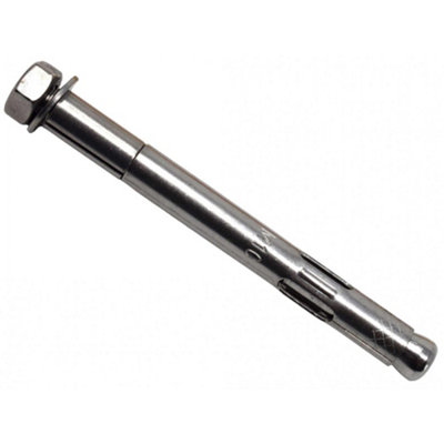 Masonmate Stainless Steel Hex Nut Sleeve Anchors Multi Colour (M10 X 97mm) from B&Q