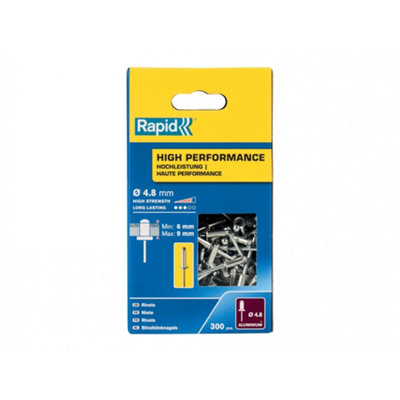 Rapid High Performance Rivets Multi Colour (4.8 X 12Mm)