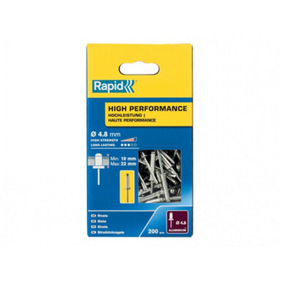 B&Q -  High Performance Rivets Multi Colour (4.8 X 25mm)