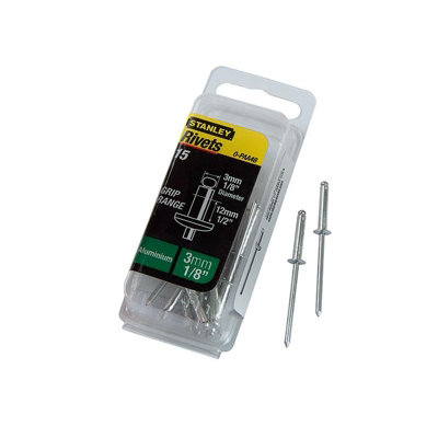 Stanley Hand Tools Aluminium Rivets Multi Colour (3mm Long) from B&Q