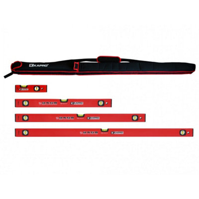 B&Q Kapro Mercury Level Set, Piece Multi Colour (One ) Size 4