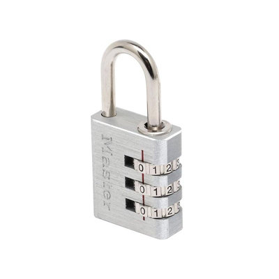 B&Q -  Aluminium Combination Padlocks Multi Colour (30mm 3 Digit)