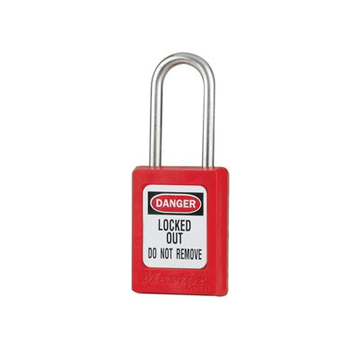 Master Lock Non-Conductive Lockout Padlock Multi Colour (Red Keyed Alike 35mm) from B&Q
