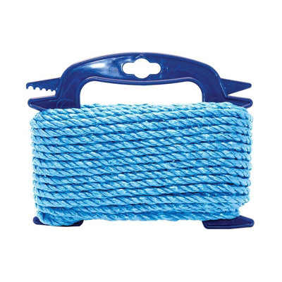 Faithfull Blue Poly Rope On Hasp Multi Colour (8mm X 15M) from B&Q