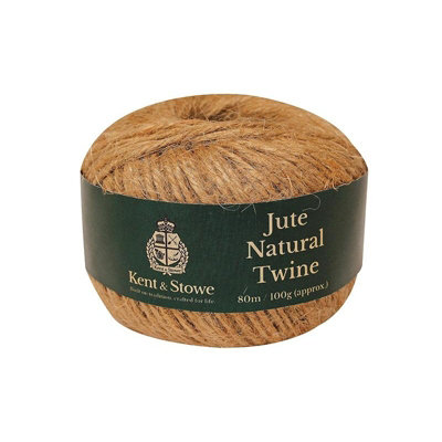 B&Q Kent & Stowe Jute Twine Natural (80M (100G), 3-Ply)