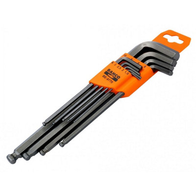 Bahco Be-9770 Metric Long Ball End Hex L-Key Set9 Piece Multi Colour (One Size) from B&Q