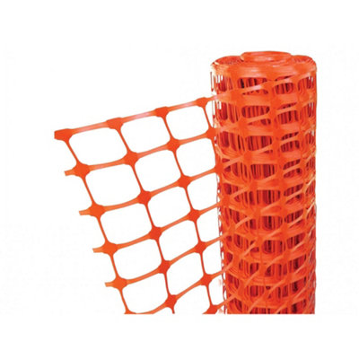 Faithfull Orange Barrier Fencing 1M X 50M Multi Colour (One Size) from B&Q