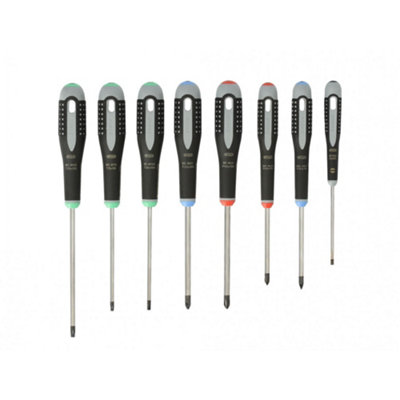 B&Q -  Be-9872 Ergo Screwdriver Set8 Piece Multi Colour (One Size)