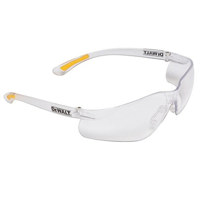 Dewalt Power Tools Contractor Pro Toughcoat Safety Gles Multi Colour (Clear Lenses) from B&Q