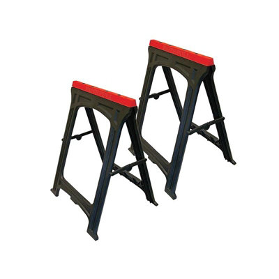 Faithfull Plastic Trestles Height 82Cm X Length 57Cm (Twin Pack) Multi Colour (One Size) from B&Q