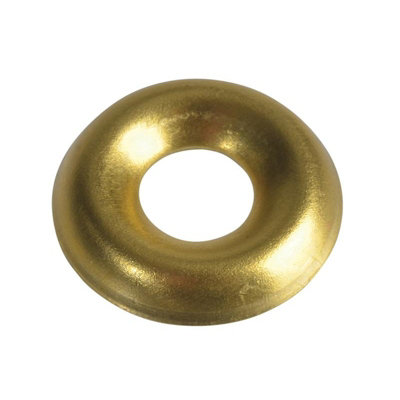 Forgefix Screw Cup WashersPolished BrForgepack Polished Br (No.8 Forgepack 20) from B&Q