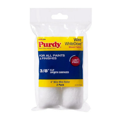 B&Q -  Mini White Dove Sleeve 100 X 10mm (4 X 3/8In) (Pack 2) Multi Colour (100mm (4In))