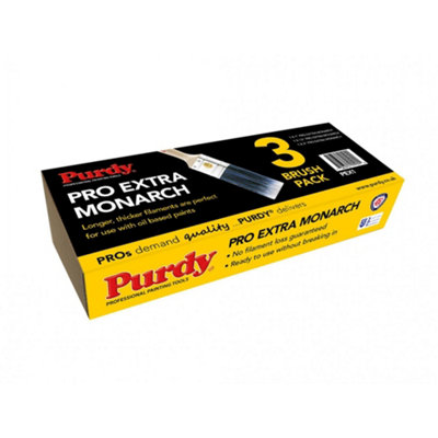 Purdy Pro-Extra Monarch Paint Brush Multi Colour (3 Piece Set) from B&Q