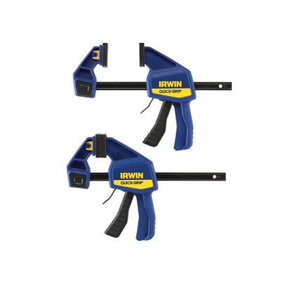  - Irwin Quick-Grip Quick-Change Medium-Duty Bar Clamp Multi Colour (150mm (6In) Twin Pack)