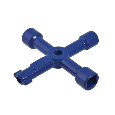 Faithfull 4-Way Services Utility Meter Key Multi Colour (One Size) from B&Q
