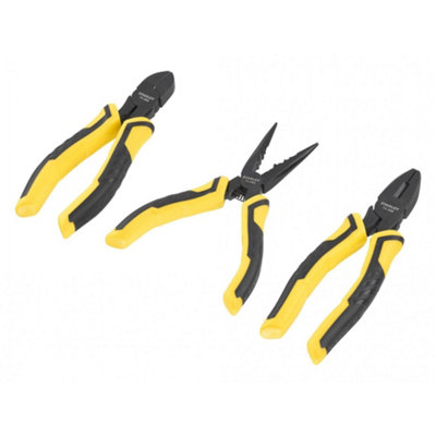 Stanley Hand Tools Controlgrip Pliers Set3 Piece Multi Colour (One Size) from B&Q