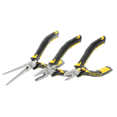 Stanley Hand Tools Fatmax Mini Pliers Set3 Piece Multi Colour (One Size) from B&Q