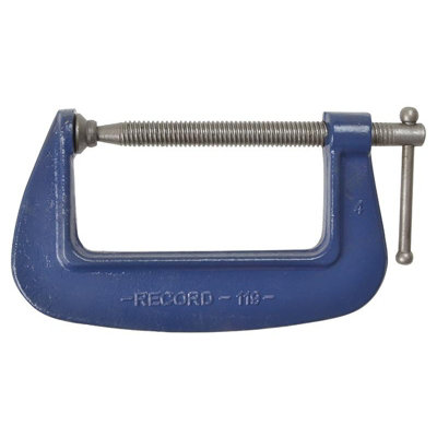 Irwin Record 119 Medium-Duty G-Clamp Multi Colour (102mm (4 In)) from B&Q