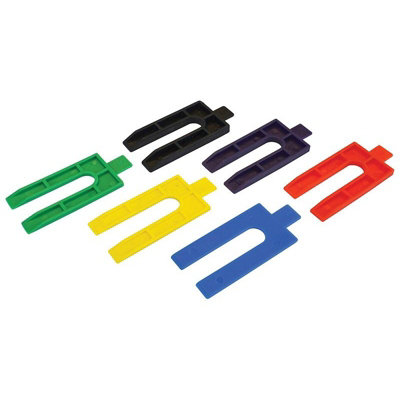 Faithfull Plastic Packing Wedges Mixed (Pack 100) Multi Colour (One Size) from B&Q