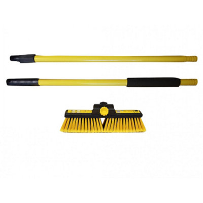 Bulldozer Telescopic Heavy-Duty Broom Multi Colour (355mm (14In)) from B&Q