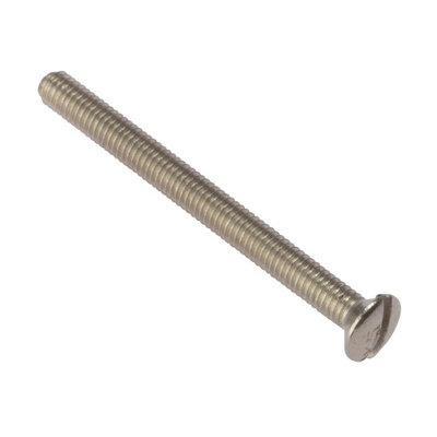  - Forgefix Socket ScrewsSlottedRshNp Multi Colour (Nickel Plated 3.5 X 35mm)