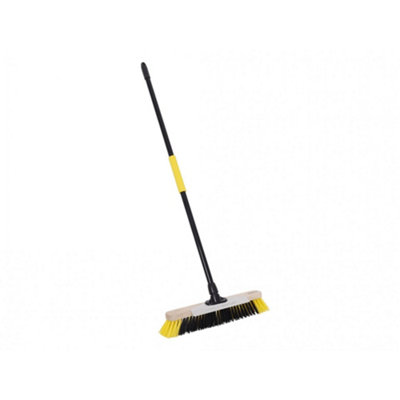  - Bulldozer Dual Fill Soft Pet Broom Multi Colour (With Metal Scraper457mm (18In))