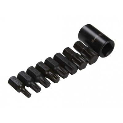 Bluespot Tools 1/2In Impact Torx Bit Set9 Piece Multi Colour (One Size) from B&Q