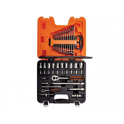 B&Q -  S410 1/4In & 1/2In Drive Socket & Spanner Set41 Piece Multi Colour (One Size)