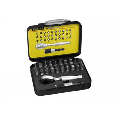  - Stanley Hand Tools Fatmax Bit & Ratchet Set32 Piece Multi Colour (One Size)