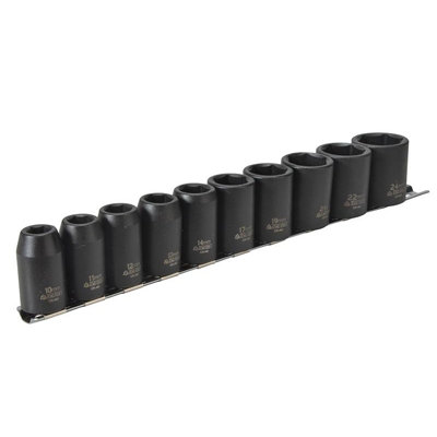 Teng 1/2In Drive 9121 Impact Socket Set, 10 Piece - Multi Colour - Image 3