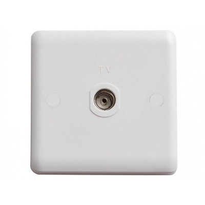 A Vimark Single Isolated Co-Axial Outlet Multi Colour (One Size) from B&Q