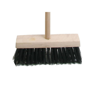 Faithfull Broom Pvc 325mm (13In) Head Complete With Handle Multi Colour (One Size) from B&Q