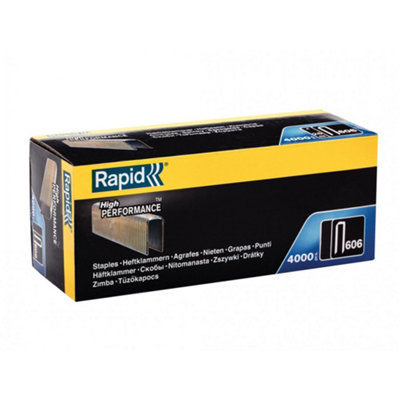 Rapid 606 Series Staples Multi Colour (18mm Leg Length) from B&Q