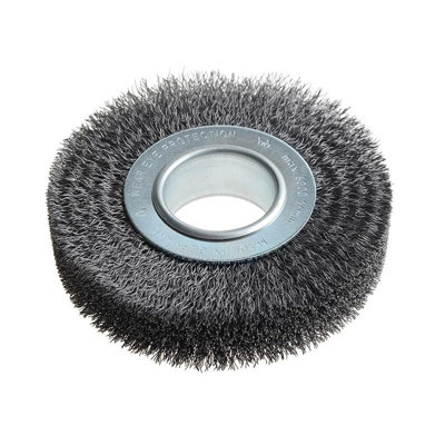 Lessmann Wheel Brush Multi Colour (D125mm X W29-31 X 40 Bore Steel Wire 0.30 + Adaptors Set 2) from B&Q