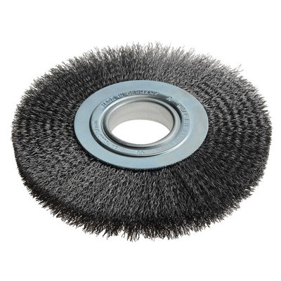 Lessmann Wheel Brush Multi Colour (D200mm X W24-27 X 50 Bore Steel Wire 0.35 + Adaptors Set 3) from B&Q