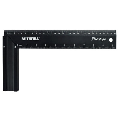 Faithfull Prestige Try Square Black Aluminium - Image 3