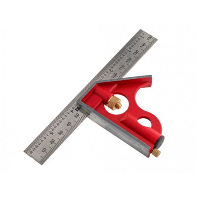 Faithfull Combination Square Multi Colour (150mm 6 In) from B&Q