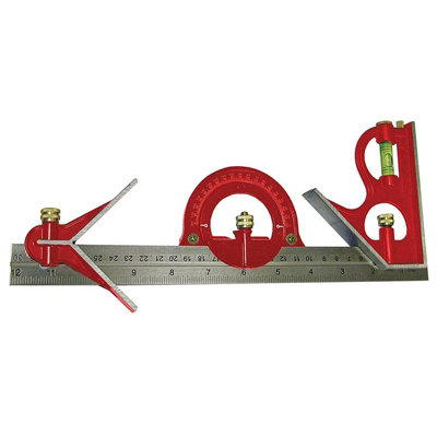B&Q Faithfull Combination Square Set 300Mm (12In) Multi Colour (One Size)